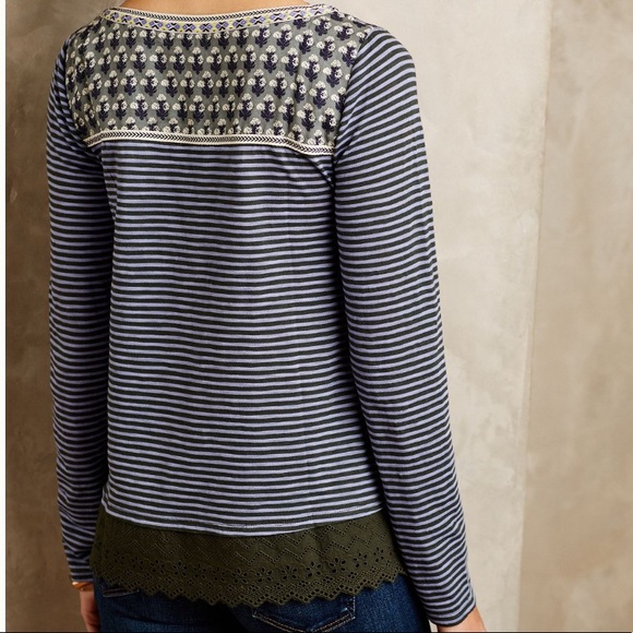 Anthropologie Little Yellow Button top - Picture 2 of 8